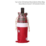 Santa Claus Wine Bottle Cover Christmas Decorations For Home 2019