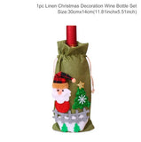Santa Claus Wine Bottle Cover Christmas Decorations For Home 2019
