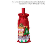 Santa Claus Wine Bottle Cover Christmas Decorations For Home 2019