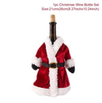 Santa Claus Wine Bottle Cover Christmas Decorations For Home 2019
