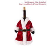 Santa Claus Wine Bottle Cover Christmas Decorations For Home 2019