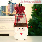 Santa Claus Wine Bottle Cover Christmas Decorations For Home 2019