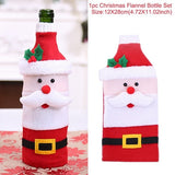 Santa Claus Wine Bottle Cover Christmas Decorations For Home 2019