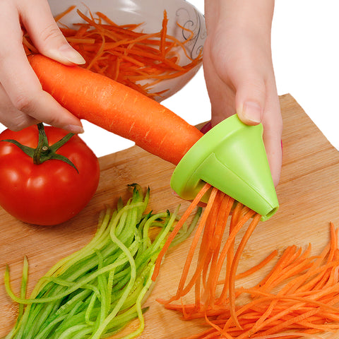 Vegetable Fruit Slicer Funnel Model Spiral Cutter Stainless Steel