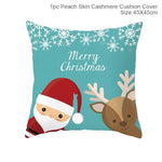 45x45cm Cotton Linen Merry Christmas Cover