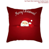 45x45cm Cotton Linen Merry Christmas Cover