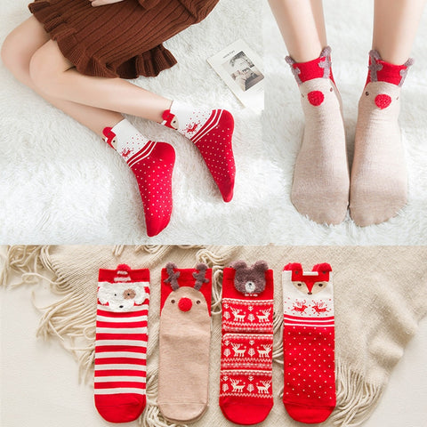 Christmas Ornaments New Year Socks