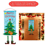 Santa Claus Christmas Flannel Carpet Merry Christmas Decoration