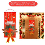 Santa Claus Christmas Flannel Carpet Merry Christmas Decoration