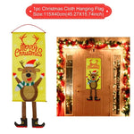 Santa Claus Christmas Flannel Carpet Merry Christmas Decoration