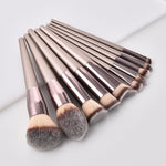 Champagne Makeup Brushes Set For Foundation Powder