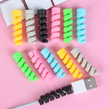 10pcs Spiral Cable Protect Data Line tpu Bobbin Winder Accessories