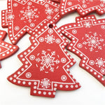 10PCs 5cm Wooden Christmas Tree Toys Articles