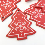 10PCs 5cm Wooden Christmas Tree Toys Articles