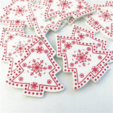 10PCs 5cm Wooden Christmas Tree Toys Articles