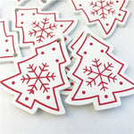 10PCs 5cm Wooden Christmas Tree Toys Articles