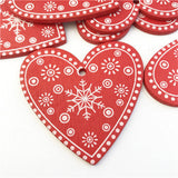10PCs 5cm Wooden Christmas Tree Toys Articles