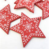 10PCs 5cm Wooden Christmas Tree Toys Articles