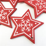10PCs 5cm Wooden Christmas Tree Toys Articles