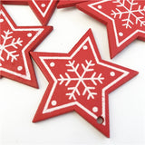 10PCs 5cm Wooden Christmas Tree Toys Articles