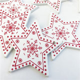 10PCs 5cm Wooden Christmas Tree Toys Articles