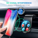 Metal Magnetic Car Phone Holder Mini Air Vent Clip Mount