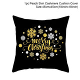 45x45cm Cotton Linen Merry Christmas Cover