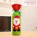 Santa Claus Wine Bottle Cover Christmas Decorations For Home 2019