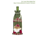Santa Claus Wine Bottle Cover Christmas Decorations For Home 2019
