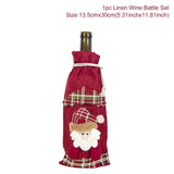 Santa Claus Wine Bottle Cover Christmas Decorations For Home 2019