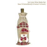 Santa Claus Wine Bottle Cover Christmas Decorations For Home 2019