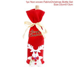 Santa Claus Wine Bottle Cover Christmas Decorations For Home 2019