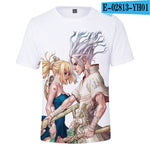 Dr.stone street fashion tops and T-shirt 3D Pinted
