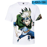 Dr.stone street fashion tops and T-shirt 3D Pinted