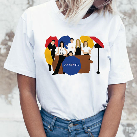 F.r.i.e.n.d.s T-shirt MULTI COLOR T SHIRT CASUAL O NECK