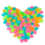 50Pcs Glow in the Dark Garden Pebbles Glow Stones Rocks for Walkways