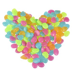 50Pcs Glow in the Dark Garden Pebbles Glow Stones Rocks for Walkways