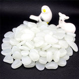 50Pcs Glow in the Dark Garden Pebbles Glow Stones Rocks for Walkways