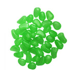 50Pcs Glow in the Dark Garden Pebbles Glow Stones Rocks for Walkways