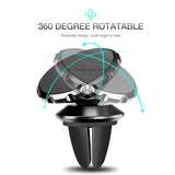 Universal 360° Car Phone Holder Magnetic Mount Stand For Cell Phone
