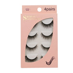 Natrual 3D Mink False Eyelashes 4 Pairs Make up Full Strip Lashes