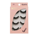 Natrual 3D Mink False Eyelashes 4 Pairs Make up Full Strip Lashes
