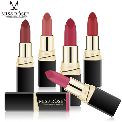 MISS ROSE Lipstick Matte Waterproof Make Up Long Lasting Lip Stick 42 Colors